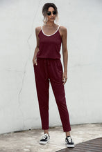 Load image into Gallery viewer, Contrast binding Cami Jumpsuit
