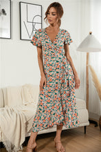 Load image into Gallery viewer, Floral Ruffle Hem Split Dress
